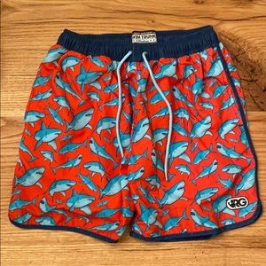 rowdy gentlemen ~ swim trunks ~ sharks